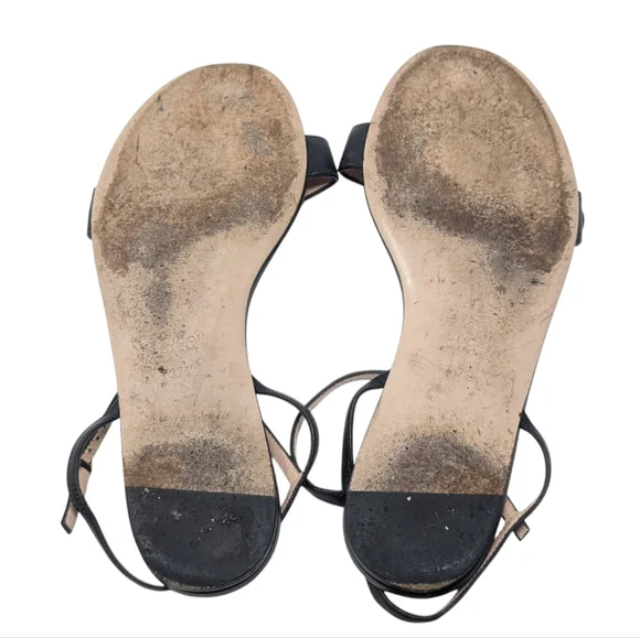 Gucci Marmont GG Double G Black Flat Sandal Size EU 37.5 - Picture 11 of 13